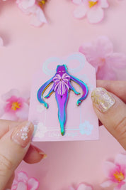Magical Transformation Pink Ribbon Pin