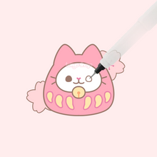 Load image into Gallery viewer, Neko Daruma Pin

